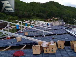 سقف ضاري نظام تركيب الطاقة الشمسية